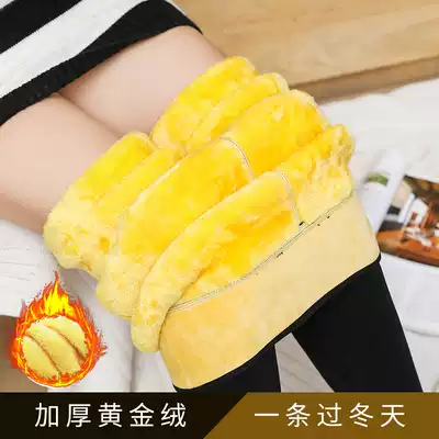 1000g plus velvet padded padded cotton trousers women wear northeast autumn and winter high waist super thick extra thick warm pants women