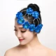 Plum Blossom Eight Blue Blue