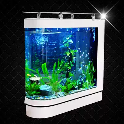 Bullet head glass fish tank bottom filter household ecological aquarium living room filter screen large custom-free water change