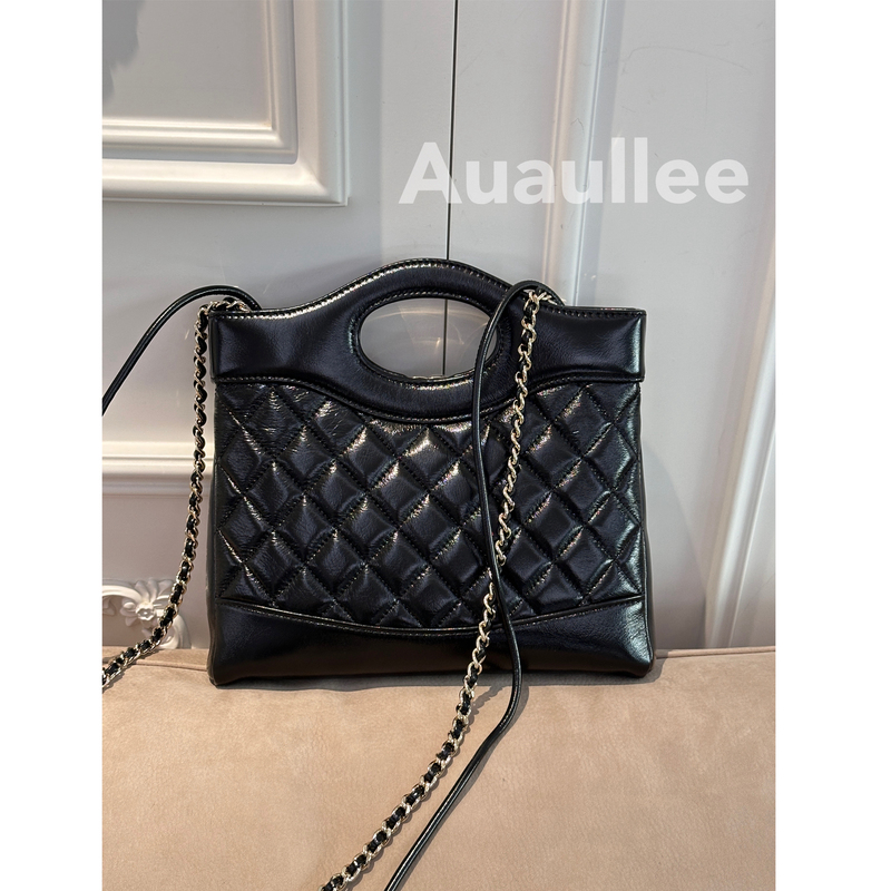 Asmoon Is a Must-Buy of the Year! Classic Oil-Waxed Sheepskin 31-Pack Mini Quilted Chain Shoulder Crossbody Bag