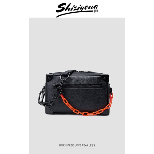 Коробка для работы, японская сумка на одно плечо для влюбленных, небольшая сумка, из натуральной кожи