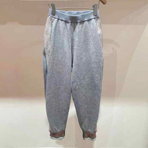 Spot childrens clothing custom 21 spring new male and female children color color bunched feet casual pants knitted trousers CX-1LB310540
