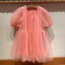 Spot childrens wear 21 summer new custom girls puffy mesh dress Princess mesh dress XL-1L3500290