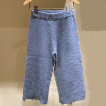 Spot childrens clothing custom 20 new girls wool cashmere knitted casual trousers wide leg pants DK-1K9311770