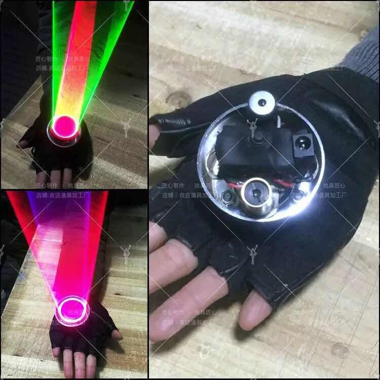 Bar Laser Swivel Gloves Laser Stage Performance Interactive Atmosphere Props Custom Show Wine LED Luminous Spectacle
