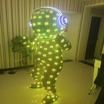 Bar DJ paparazzi nightclub Luminous New Cartoon Doll man is occasionally served as a props maker Amusement Park Tour Uniform