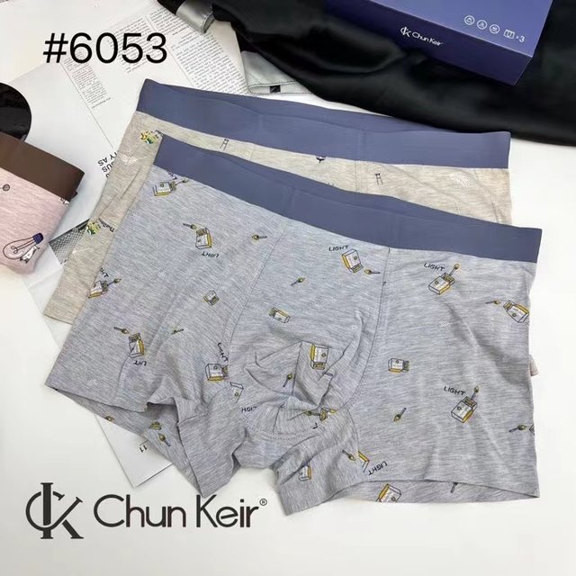 ສາມຄູ່ຂອງຜູ້ຊາຍຜູ້ຊາຍ pants boxed 6027 Charming breathable seamless ສີໄຫມຝ້າຍ boxer briefs ຜູ້ຊາຍ underpants ພິມ