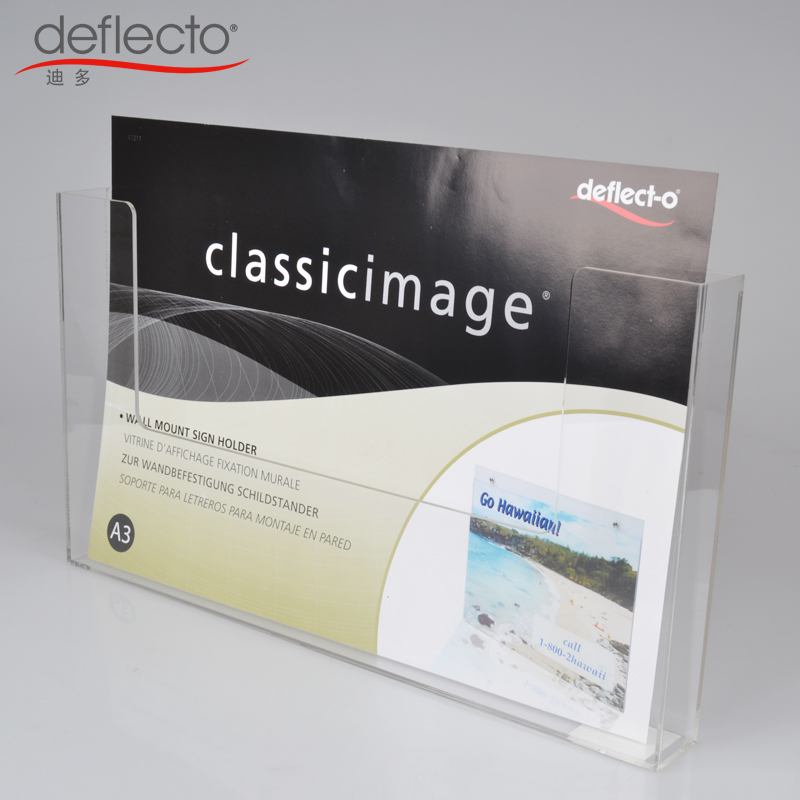 US Dido A3 Acrylic Wall-Hanging Publicity Data Frame Document Directory Frame Magazine Newspaper Frame Horizontal 39623