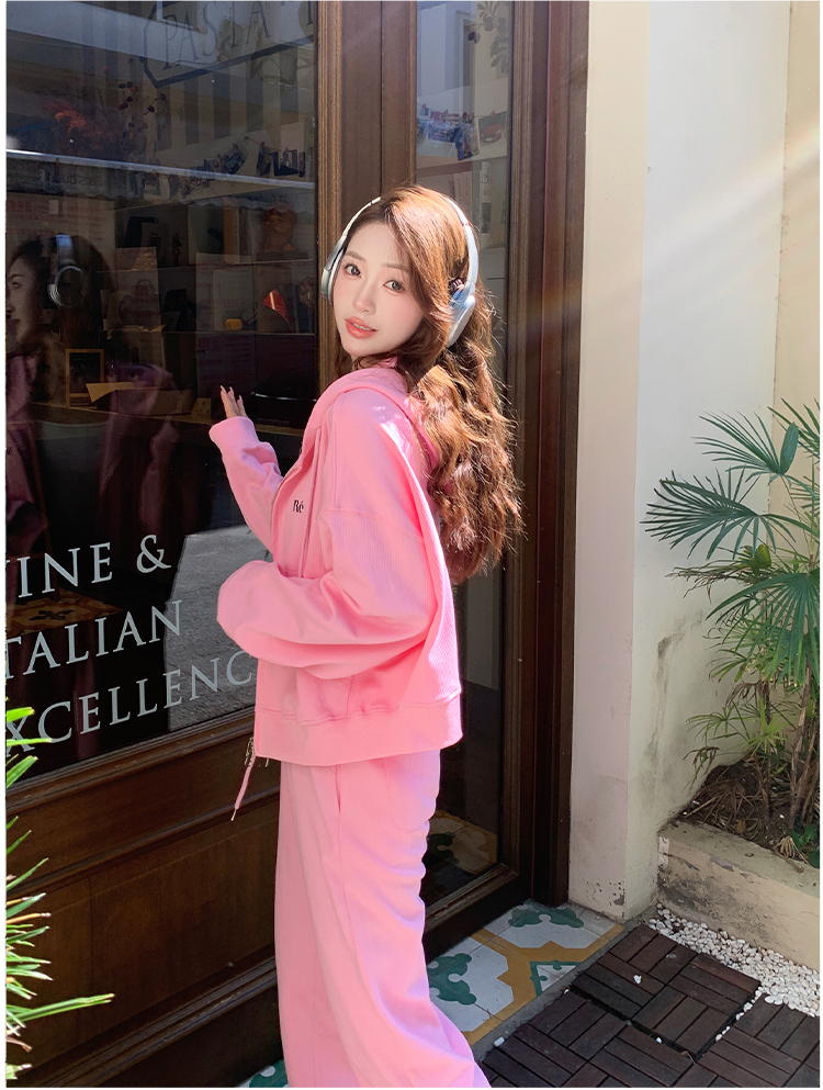 2024 Autumn Pink Fashion Two piece Set 188-8703-P165-K218_voghion.com