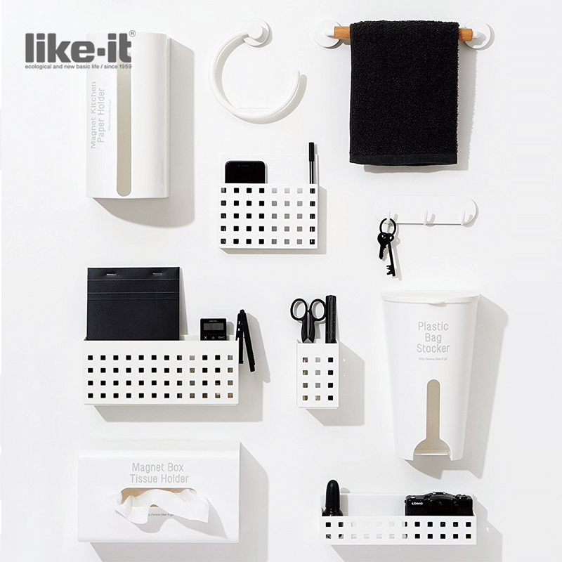 Like It Japan Import Magnetic Suction Fridge Sauce Bottle Containing shelf Washing machine sideboard finishing containing box