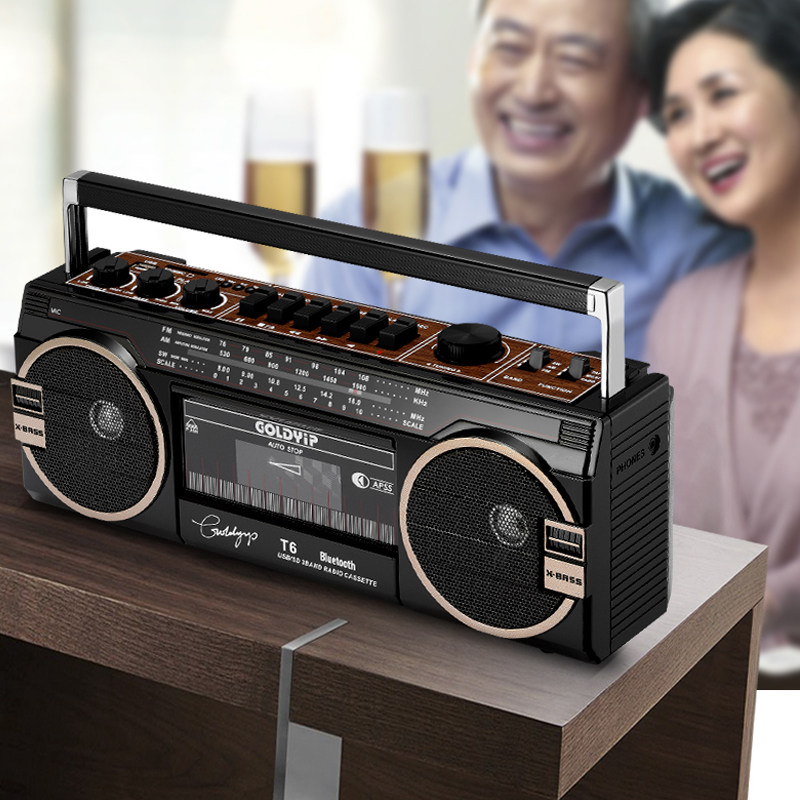 Retro nostalgia old old-fashioned recorder tape drive retro card with machine for the elderly U pan Bluetooth learning with -Taobao