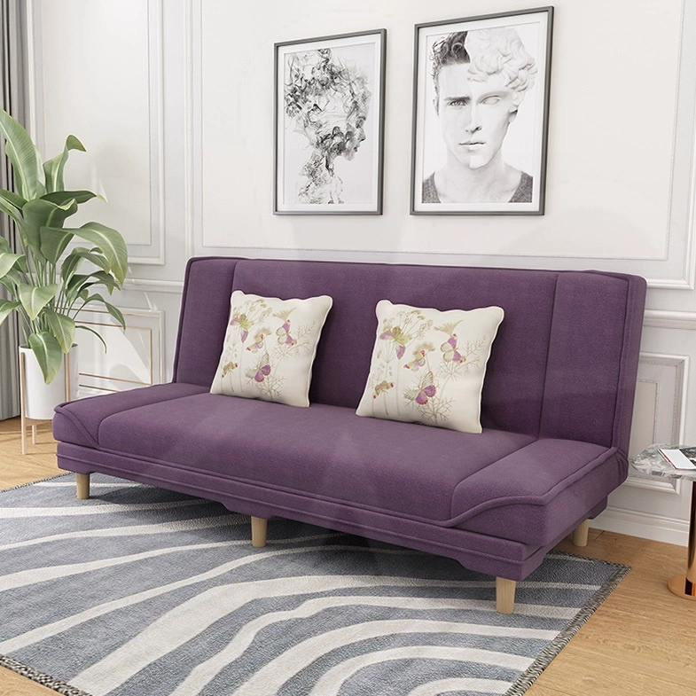 Căn hộ nhỏ phòng khách sofa vải đơn giản hiện đại tiết kiệm phòng cho thuê sofa giường có thể gấp lại - Ghế sô pha