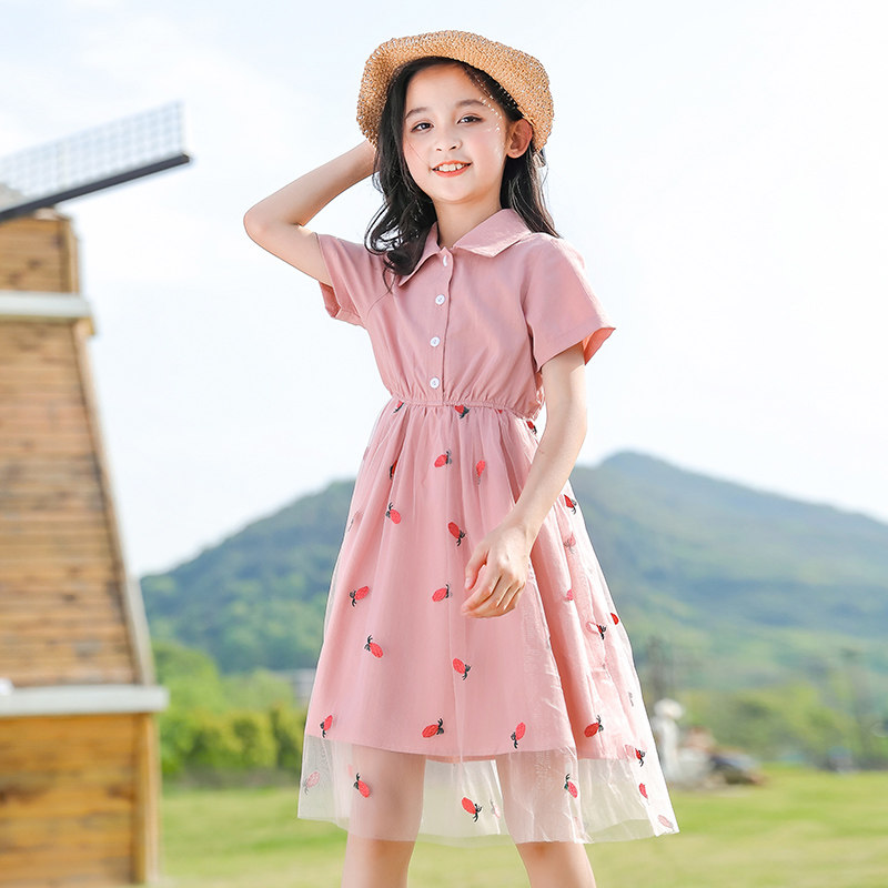 Net red girl's dress in summer clothes 2022 new CUHK children's summer children dress the little girl princess dresses