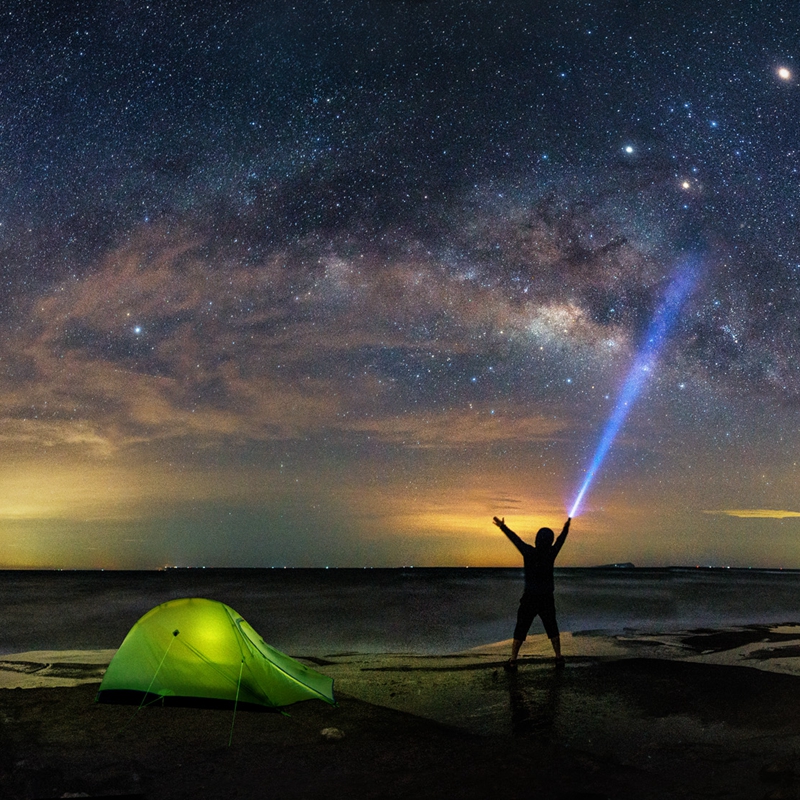 (National Goods Boutique) Jingxing Cloud Sparrow 20D Painted Silicon Outdoor 1 5 People Camping Camping Light Weight Self-supporting Tent