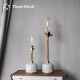 Thous Winds Дорожная ретро латунная трубка для кемпинга, высокий фонарь, фонарный столб