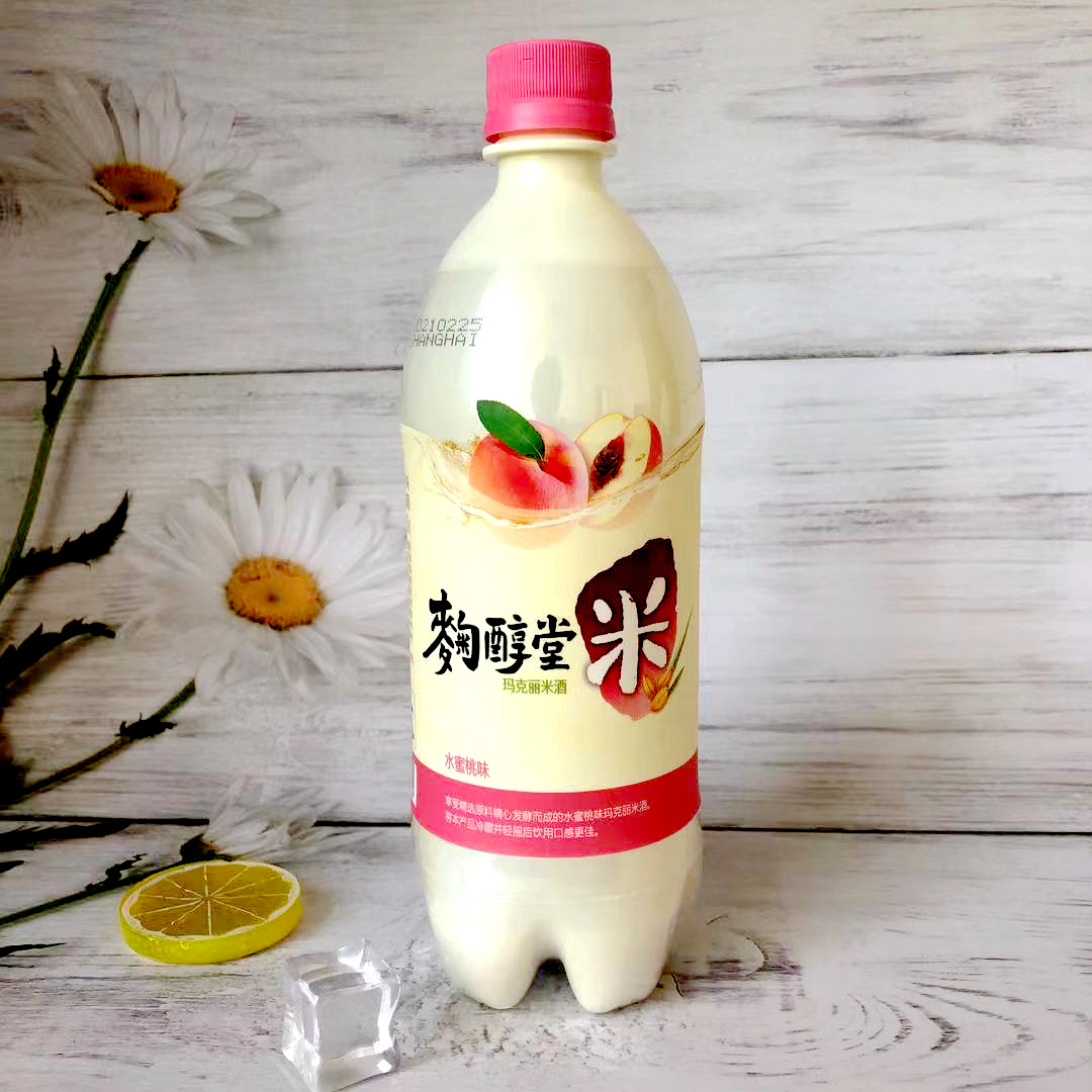Korea imported rice wine Koji Kondo fruity wine Peach flavor Macri rice wine 750ml 2 bottles