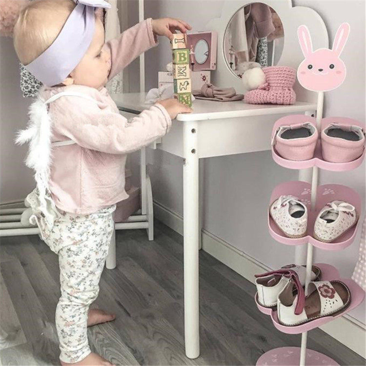 Han Edition Cute Little Rabbit Elephant Children's Shoes Rack Baby House Decoration Shoes Containing Layer Rack Children's Shoes Store Display rack
