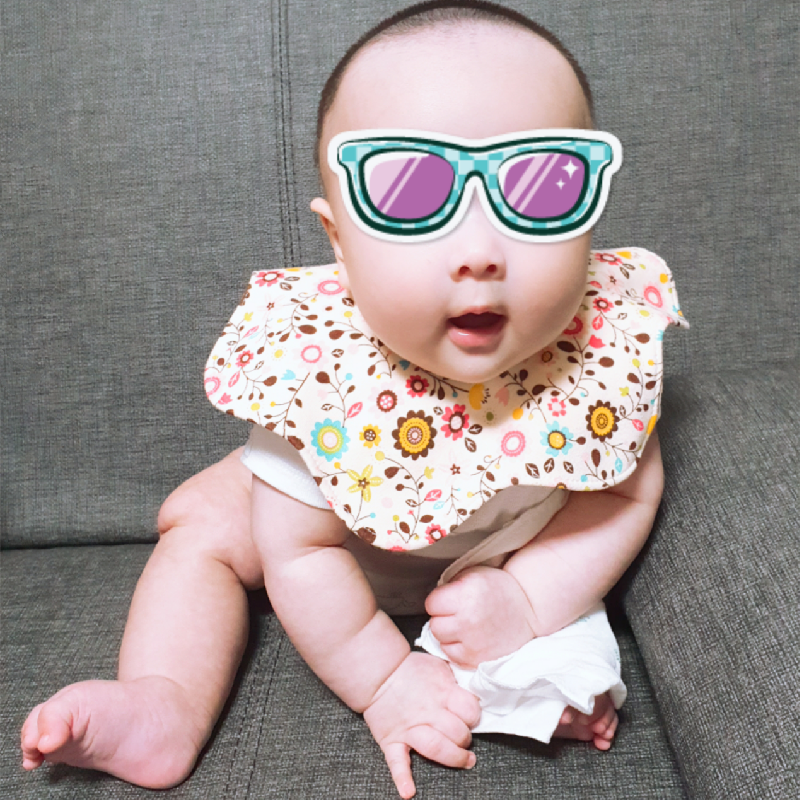 Korean version Ins rotatable baby pure cotton walled pocket by buttoned flower shawl newborn baby full cotton spat