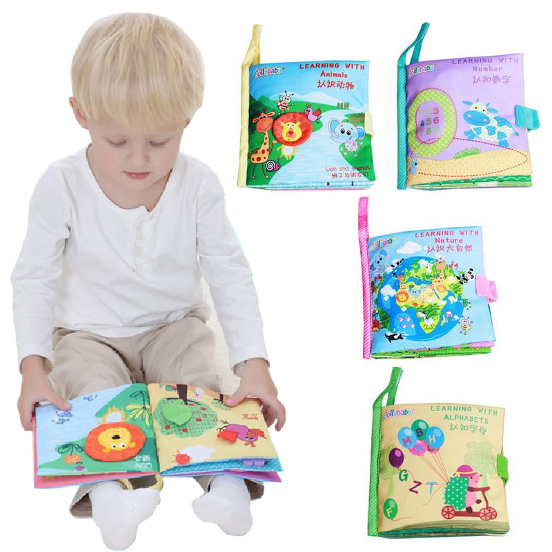 Jollybaby baby knows alphanumeric animals early teaching and tearing stereo books baby puzzle toys
