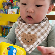 Han edition in wind bear baby square scarf around the neck of male and female baby cotton warm decoration in autumn and winter