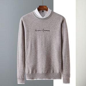 男士衬衫领T恤毛衣韩版针织衫套头打底衫