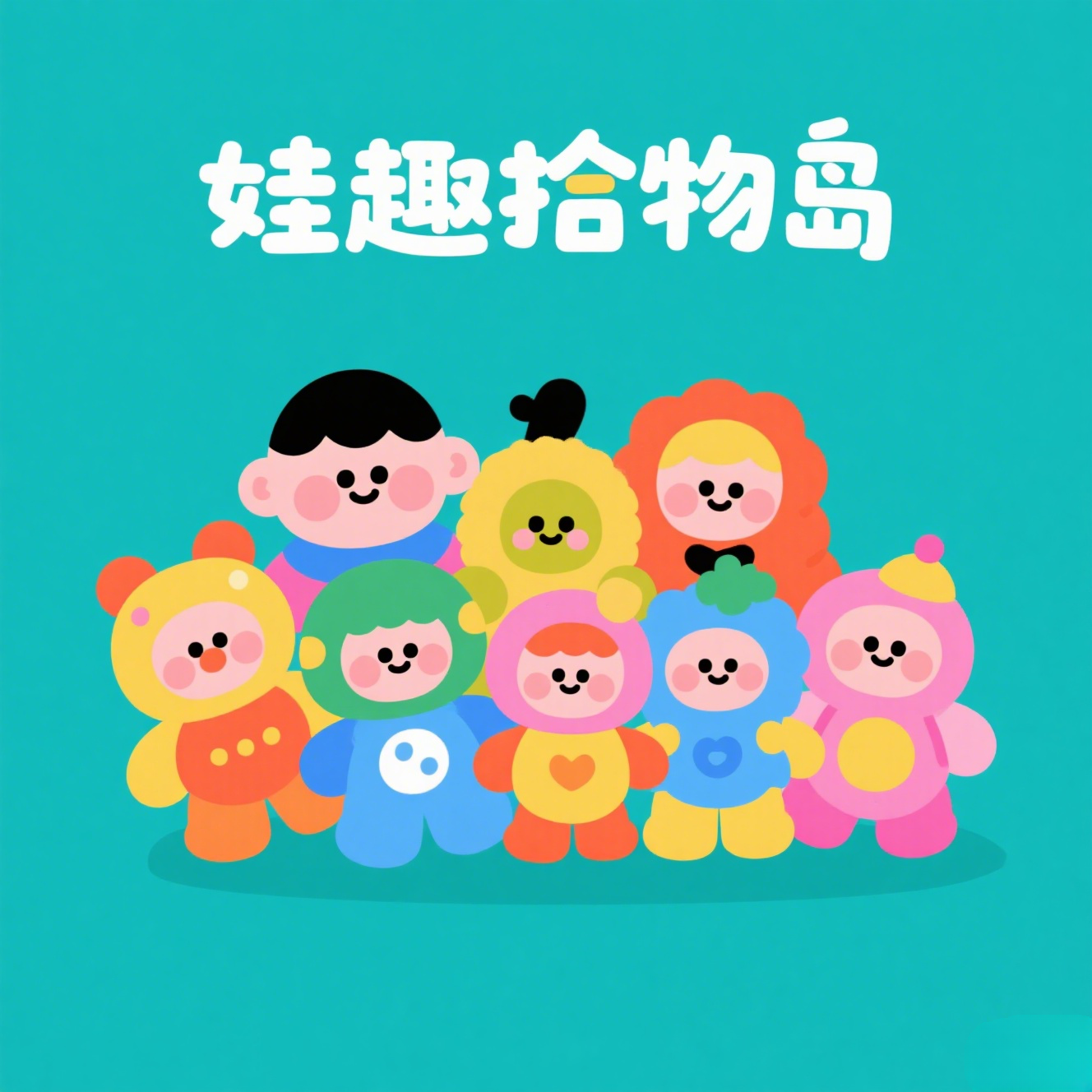 娃趣拾物岛的LOGO