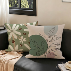 Cushion Sofa Living Room Nordic Light Luxury Simple Abstract Pillow Lumbar Support Backrest Pillowcase Office Car Model Room