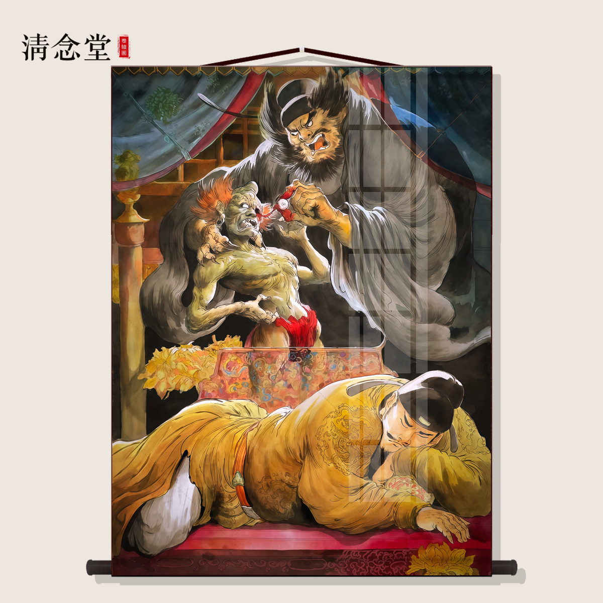 任伯年钟馗捉鬼图 中国画 掛け軸 水墨画 和室 玄関 茶室 壁掛け 美術品 鍾馗捉鬼畫像- Top 50件鍾馗捉鬼畫像- 2026年10月更新- 淘寶Taobao｜天