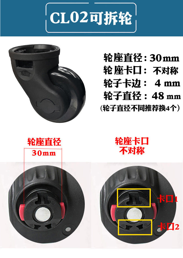 Universal Koffer Räder Ersatz - ABS Rollen Mit Schrauben Für Reisekoffer