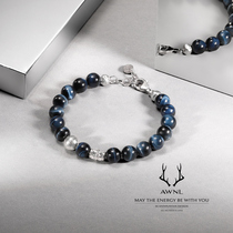 AWNL Eagle Eye Stone black Purple Dragon Crystal M meteorite natural gemstone bracelet niche ins simple to send boyfriend birthday gift