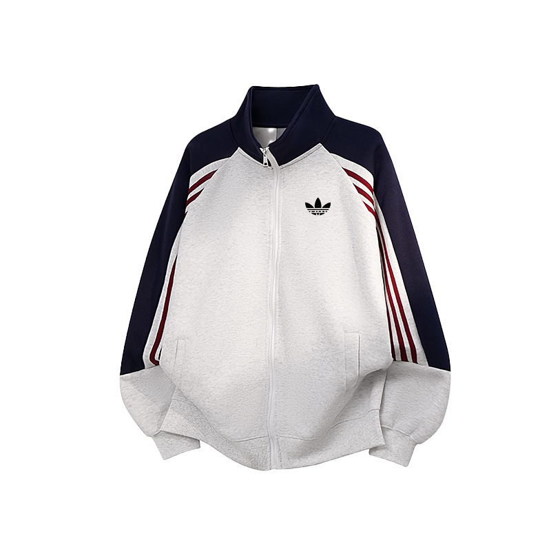 Outlet 90% off Zone】Pure Cotton Heavyweight Classic Striped Jacket, Spring American-Style Loose Trendy Sweatshirt