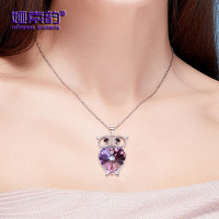 Internet celibacy new women's owl crystal jewely Valentine's Day gift for friends and besties