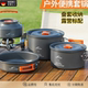 German outdoor picnic water boiling teapot frying pan set
