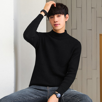 Mens sweater spring and autumn 2020 new winter Korean version of the trend high collar loose Japanese wool sweater sweater men