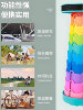 Outdoor Folding Stool Portable Telescopic Camping Chair Rainbow Picnic Fishing Stool Ultra-Light Thickened Small Stool