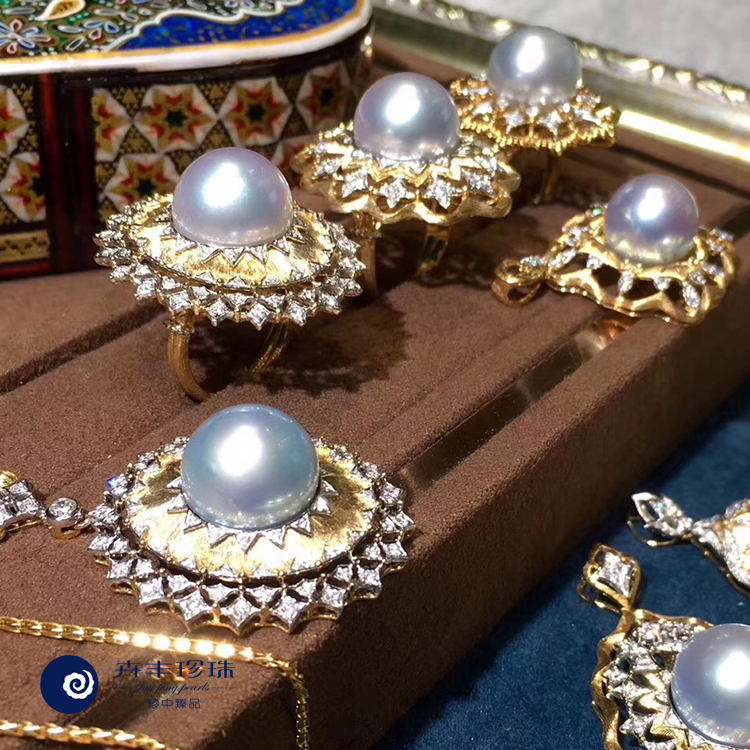 Hui Feng Pearl Australian White South Sea Pearl Gold Pearl Black Pearl Japanese Seawater Necklace Earrings Pendant Loose Pearl Certificate