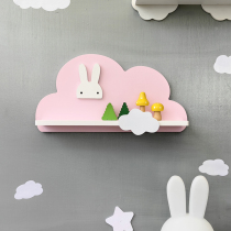 Nordic Clouds украшают полки Shelves Solid Wood Separators Booklcels Children Room Living room Living ro