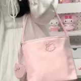 Нейлоновая водонепроницаемая милая портативная сумка на одно плечо, с вышивкой
