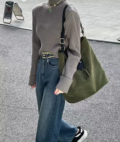 Большой ремешок для сумки на одно плечо, вместительная и большая сумка, на шнурках, простой и элегантный дизайн