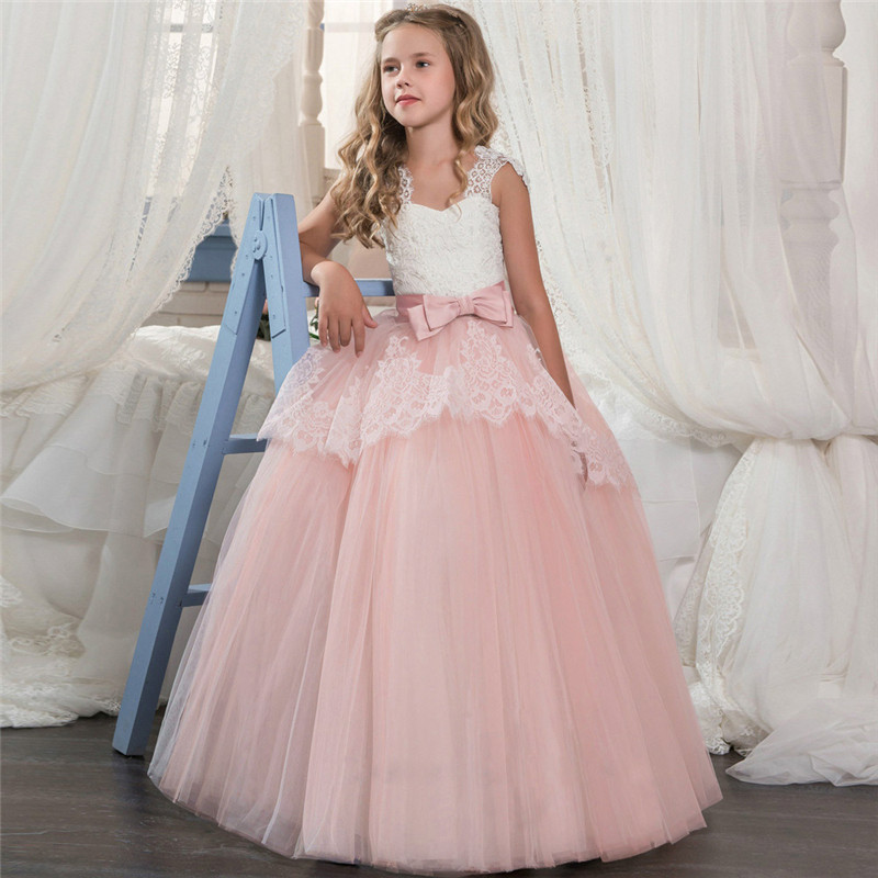 2022 girls' evening dress princess skirt fluffy wedding dress big children's piano performance costume model catwalk dress