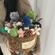 UP Original Design Little Dinosaur Creative Plush Bouquet Dried Flower Gift for Boys and Girls Finished Graduation Photo Birthday