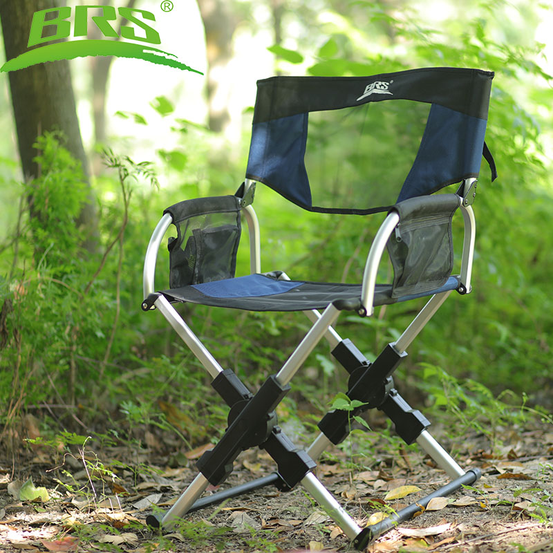 Brother BRS-D3A Outdoor Director Chair Aluminum Alloy Folding Chair Portable fishing stool Ultra Light Beach Chair