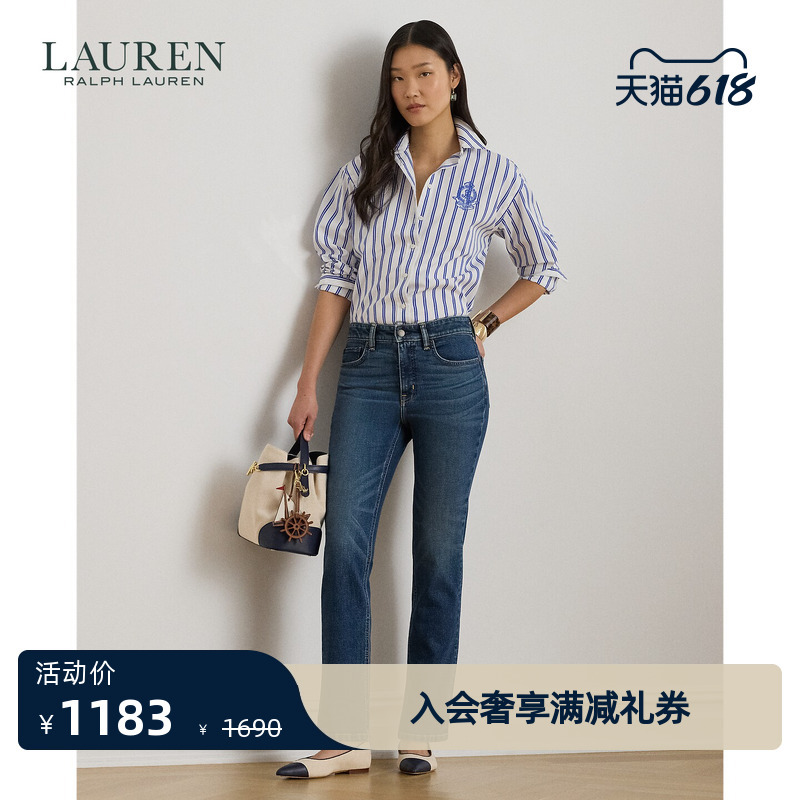 Lauren/Ralph Lauren Women's Spring 2026 High-Waisted Straight-Leg Ankle-Length Jeans Rl62964 Lauren/Ralph Lauren Women's Spring 2026 High-Waisted Straight-Leg Ankle-Length Jeans Rl62964