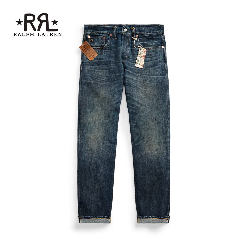 Rrl Men's Classic Slim Fit Trimmed Jeans Rl90175