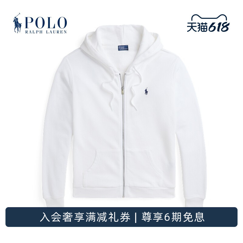 Ralph Lauren/Ralph Lauren Women's Classic Loose Fit Full Zip Hoodie Rl25928