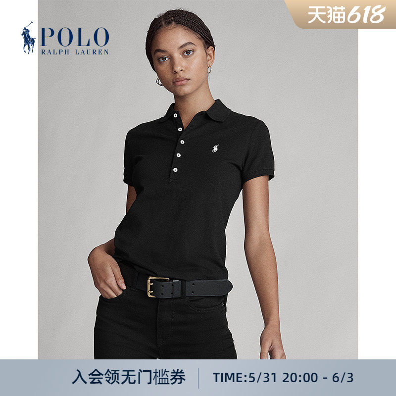 Ralph Lauren Ralph women's dress classic with a body elastic short sleeve Polo shirt RL21003