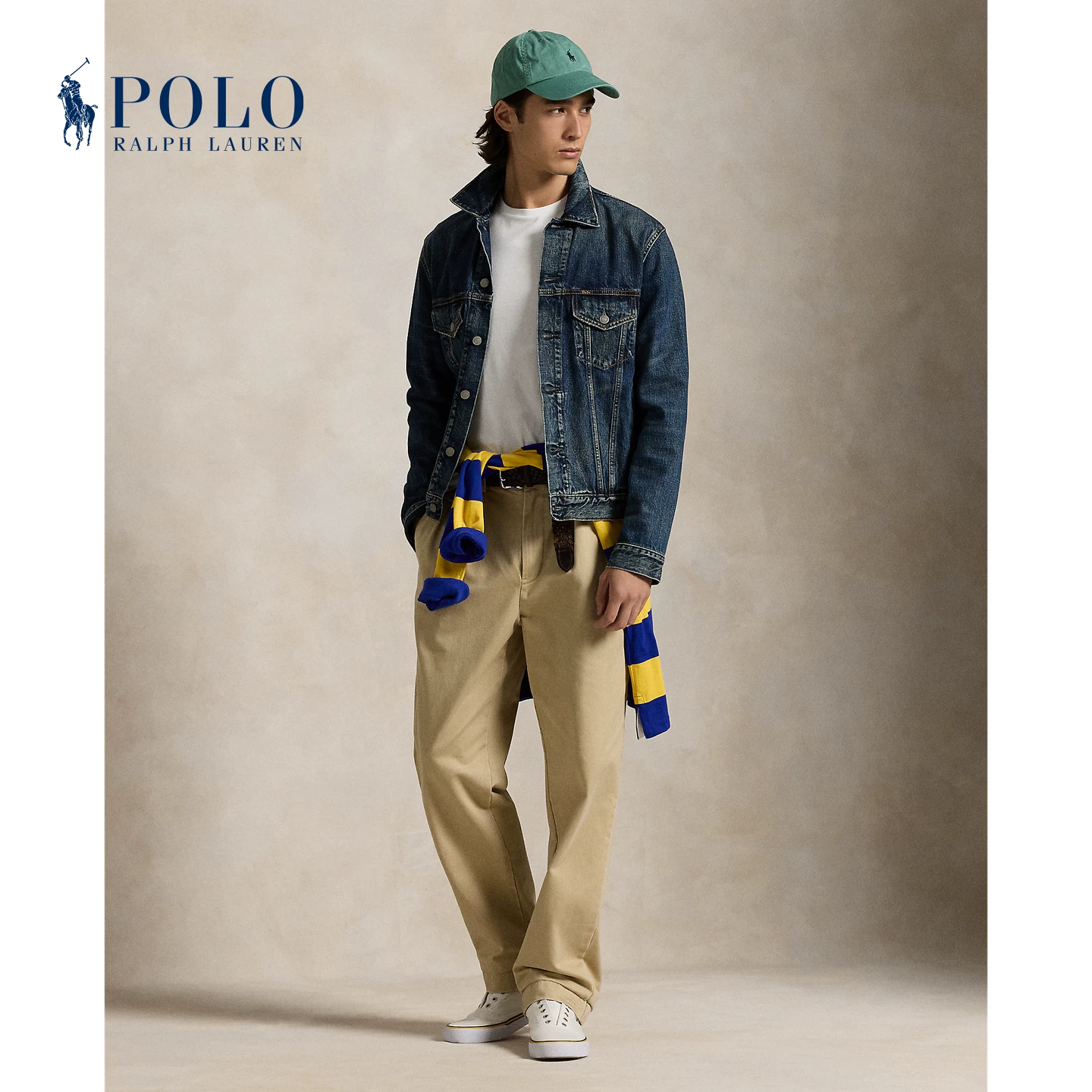 Классическая футболка с коротким рукавом, по форме прилегающая, Ralph Lauren