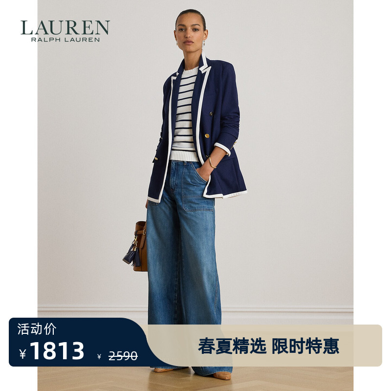 Lauren/Ralph Lauren Women's Clothing 2026 Early Spring High-Waisted Wide-Leg Jeans Rl62918 Lauren/Ralph Lauren Women's Clothing 2026 Early Spring High-Waisted Wide-Leg Jeans Rl62918
