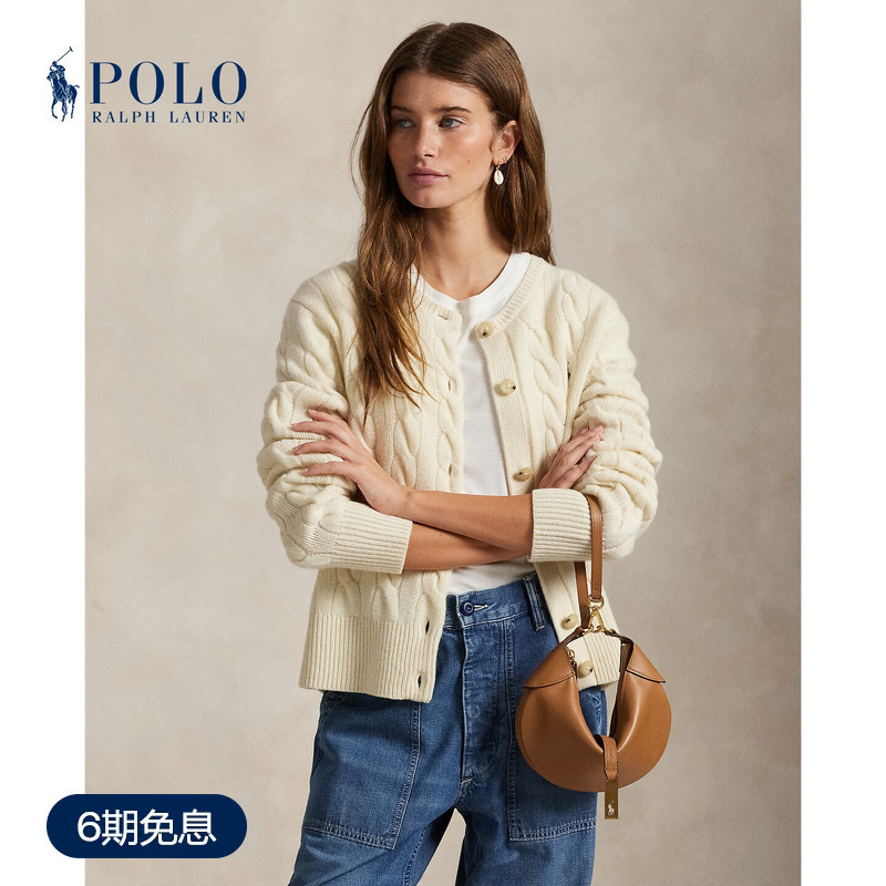 Ralph Lauren/Ralph Lauren Women's Classic Cable Knit Cardigan Ralph Lauren/Ralph Lauren Women's Classic Cable Knit Cardigan