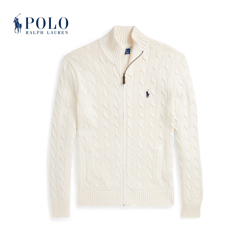 Ralph Lauren/Ralph Lauren Men's Classic Cable Knit Cotton Sweater Rl18599